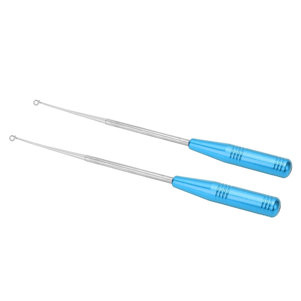 Alomejor 2Pcs Fishing Hook Remover 17.5cm Quick Extractor Fishing Tool Accessories with Storage Box(Blue)