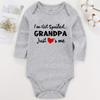 I'M Not Spoiled,Grandpa Just Loves Me Baby Boy Clothes Unisex Funny Baby Bodysuit 0-3 months (graylong,12-18M) view 2