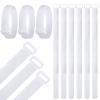 30 Pcs Goal Net Straps Soccer Attachment Trap White for Holding Nets to The Goal Posts for Boys Kids Training 14 x 0.8 Inch(Stylish Style)