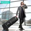 GoHimal Golf Travel Bag with Adjustable Support Rod, 900D Heavy Duty Oxford Fabric Golf Travel Case for Airlines with Wheels view 3
