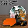 ZABZ Youth Goalkeeper Gloves - Kids Soccer Gloves With Extra Grip Palm & Wrist Protection (Orange, 4) view 3