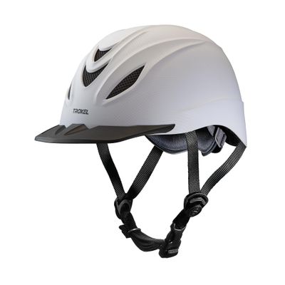 Troxel Intrepid Saddle Horse Riding Helmet, Low-Profile Adjustable Design, Safety Horseback Riding Gear, Large (71/4 - 7-3/8), White
