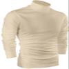 Utopia Wear Turtleneck Men Slim Fit UPF 50+ Lightweight Pullover Sweater Long Sleeves Top, X-Large, Beige view 1