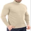 Utopia Wear Turtleneck Men Slim Fit UPF 50+ Lightweight Pullover Sweater Long Sleeves Top, X-Large, Beige view 2