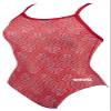 ARENA Women's Kikko Light Drop Back One Piece - Chlorine Resistant, UV Protection, Supportive Thin Straps Swimsuit,Red-Multi Red,20 view 1