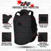 3 Pod Padded Paintball & Airsoft Chest Protector with Attached Neck Protector view 3