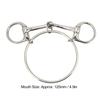 Fdit 125mm Stainless Steel Snaffle Bit 5 Inch Horse Bits Horse Hollow Jointed Mouth Loose Outdoor Training Equipment view 2