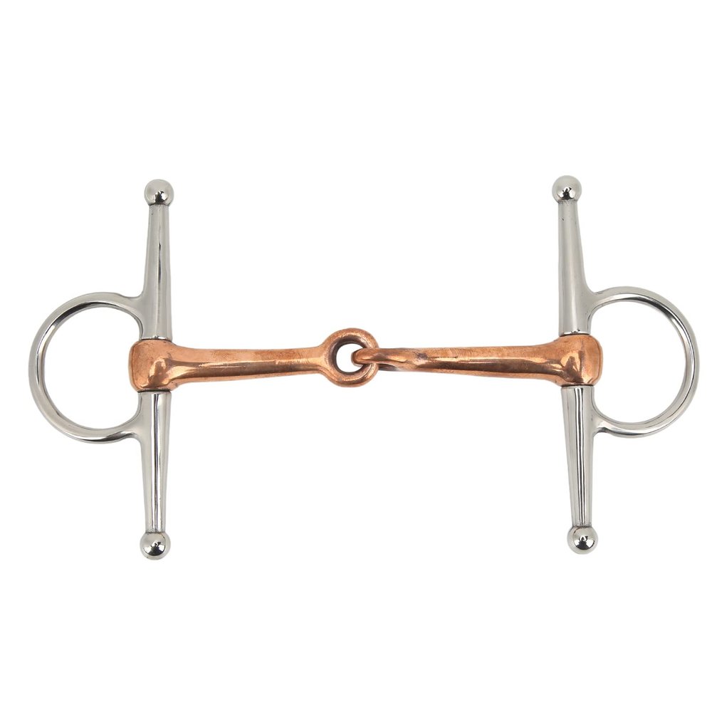 Fdit Horse Snaffle Chew Stainless Steel Training Bit, Full Cheek Bits Horse Bits Snaffle Bit for Outdoor Horse Accessories 125mm