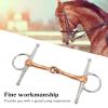 Fdit Horse Snaffle Chew Stainless Steel Training Bit, Full Cheek Bits Horse Bits Snaffle Bit for Outdoor Horse Accessories 125mm view 4