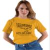 4X-Large Gold Mens Let's Eat Kids Funny T-Rex Punctuation Saves Lives T-Shirt view 2
