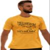 4X-Large Gold Mens Let's Eat Kids Funny T-Rex Punctuation Saves Lives T-Shirt view 3