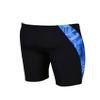 ARENA Men's Racing Swimsuit Solid Swim Jammers Endurance Long Compression Shorts,Tropicals Swimwear, Black-Royal Multi, 20 view 3