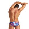 ARENA Mens Tropical Swim Brief Chlorine Resistant Quick Dry Training & Racing Suit for Competitive Swimmers, Navy-Red Multi, Size 24 view 2