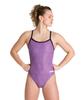 ARENA Kikko Womens Chlorine Resistant Athletic One Piece Swimsuit, Bathing Suit for Lap Swimming, Swim Competition & Water Sports-Purple view 1