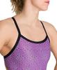ARENA Kikko Womens Chlorine Resistant Athletic One Piece Swimsuit, Bathing Suit for Lap Swimming, Swim Competition & Water Sports-Purple view 2