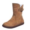 oiangi Women's Flat Snow Boots Winter Fleece Warm Round Toe Side Zipper Qulited Platform Ankle Booties Solid Casual Comfortable Outdoor Ladies Shoes