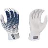 Easton | GHOST NX Fastpitch Softball Batting Gloves | Adult Small | White/Navy view 1