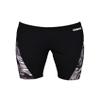 ARENA Men's Racing Swimsuit Solid Swim Jammers Endurance Long Compression Shorts,Tropicals Swimwear, Black-Black Multi, 20 view 4