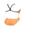 ARENA Kikko Womens Chlorine Resistant Athletic One Piece Swimsuit, Bathing Suit for Lap Swimming, Swim Competition & Water Sports-Orange view 3