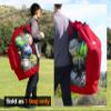 Fitdom Heavy Duty XL Soccer Mesh Equipment Ball Bag w/Adjustable Shoulder Strap Design for Coach. with an Over-Sized Front Pocket for Sporting Accessories. Best for All Outdoor & Water Gears view 2