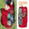 Fitdom Heavy Duty XL Soccer Mesh Equipment Ball Bag w/Adjustable Shoulder Strap Design for Coach. with an Over-Sized Front Pocket for Sporting Accessories. Best for All Outdoor & Water Gears view 3