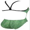 ARENA Kikko Womens Chlorine Resistant Athletic One Piece Swimsuit, Bathing Suit for Lap Swimming, Swim Competition & Water Sports-Green view 3