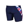 ARENA Men's Racing Swimsuit Solid Swim Jammers Endurance Long Compression Shorts,Tropicals Swimwear, Navy-Red Multi, 20 view 2