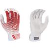 Easton | GHOST NX Fastpitch Softball Batting Gloves | Adult Large | White/Red view 1