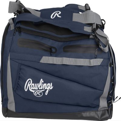 Rawlings | MACH Hyrbid Backpack/Duffle Equipment Bag | Baseball & Softball | Navy