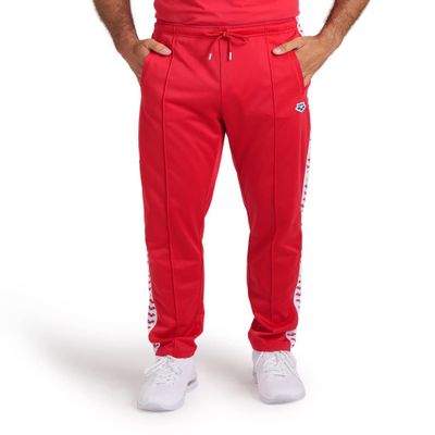 ARENA Men's Standard Relax Iv Team Pant Jogger Sweatpants, Red/White/Red, Small
