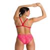 ARENA Kikko Womens Chlorine Resistant Athletic One Piece Swimsuit, Bathing Suit for Lap Swimming, Swim Competition & Water Sports-Red-Multi Red view 2