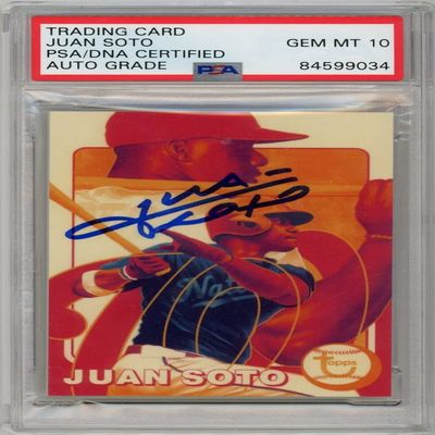 Juan Soto 2021 Topps Project 70 Autograph Card #88 PSA/DNA 10