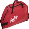 Rawlings | WORKHORSE Wheeled Equipment Bag | Baseball & Softball | Scarlet view 1
