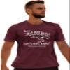 4X-Large Maroon Mens Let's Eat Kids Funny T-Rex Punctuation Saves Lives T-Shirt view 3