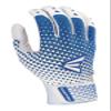 Easton | GHOST NX Fastpitch Softball Batting Gloves | Adult Medium | White/Royal view 2