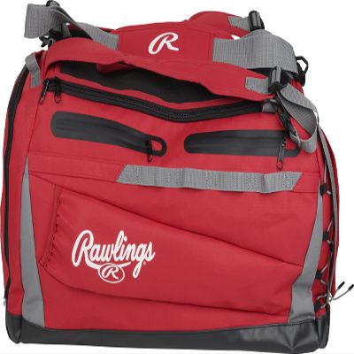Rawlings | MACH Hyrbid Backpack/Duffle Equipment Bag | Baseball & Softball | Scarlet