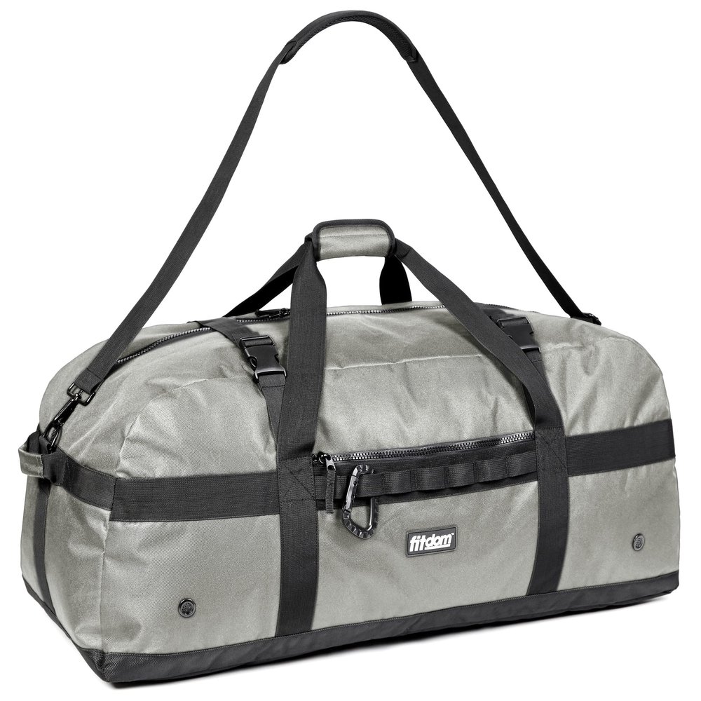 Fitdom 132L 36" Heavy Duty Extra Large Sports Gym Equipment Travel Duffel Bag W/Adjustable Shoulder & Compression Straps. Perfect for Soccer Baseball Basketball Hockey Football Team Coaches & More