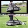 Fitdom 132L 36" Heavy Duty Extra Large Sports Gym Equipment Travel Duffel Bag W/Adjustable Shoulder & Compression Straps. Perfect for Soccer Baseball Basketball Hockey Football Team Coaches & More view 2