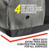 Fitdom 132L 36" Heavy Duty Extra Large Sports Gym Equipment Travel Duffel Bag W/Adjustable Shoulder & Compression Straps. Perfect for Soccer Baseball Basketball Hockey Football Team Coaches & More view 3