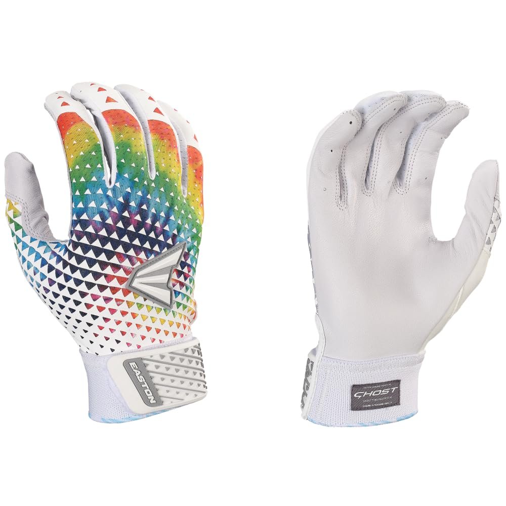 Easton | GHOST NX Fastpitch Softball Batting Gloves | Adult Medium | Tie Dye