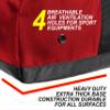 Fitdom 132L 36" Heavy Duty Extra Large Sports Gym Equipment Travel Duffel Bag W/Adjustable Shoulder & Compression Straps. Perfect for Soccer Baseball Basketball Hockey Football Team Coaches & More view 3