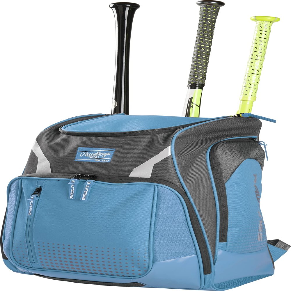 Rawlings | LEGION Backpack Equipment Bag | Baseball & Softball | Columbia Blue