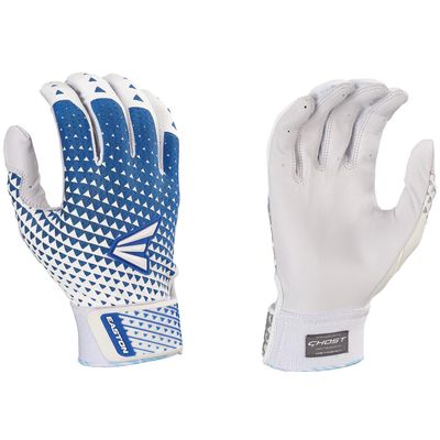 Easton | GHOST NX Fastpitch Softball Batting Gloves | Adult Small | White/Royal