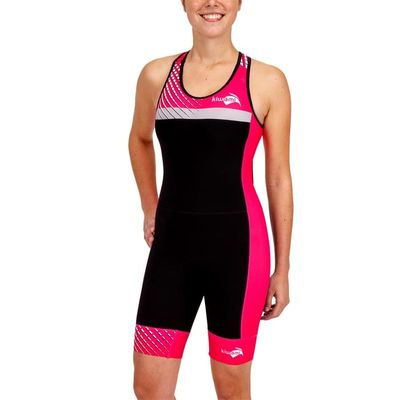 Kiwami Prima 2 Race Openback Trisuit (Black Lagoon, Large)
