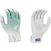 Easton | GHOST NX Fastpitch Softball Batting Gloves | Adult X-Large | White/Mint Green view 1