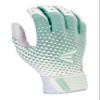 Easton | GHOST NX Fastpitch Softball Batting Gloves | Adult X-Large | White/Mint Green view 2