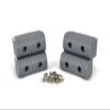 Caliber Bunk Wrap Endcaps 23051, 4-Pack of 2 x 4" Endcaps with Hardware, Grey view 1