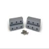 Caliber Bunk Wrap Endcaps 23053, 4-Pack of 2 x 6" Endcaps with Hardware, Grey view 1