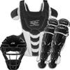 Rawlings | Velo Fastpitch Softball Catcher's Set | NOCSAE Certified | Youth Ages 12 & Under | Black/White view 1