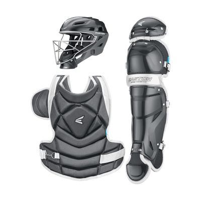 Easton | THE FUNDAMENTAL by Jen Schro Fastpitch Softball Catcher's Equipment | Box Set | NOCSAE Certified | Small Ages 12 & Under | Charcoal